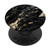 Black Rock Marble Stones Pattern Phone Grip Design Texture PopSockets Grip and Stand for Phones and Tablets