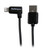 StarTech.com 1m 3ft Angled Black Apple 8-pin Lightning to USB Cable for iPhone iPod iPad - Angled Lightning Cable - Charge & Sync - 1 m