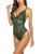 ELOVER Button Crotch Lingerie Women Deep V Lace Teddy Bodysuit One Piece Babydoll Green XL ELOVER Button Crotch Lingerie Women Deep V Lace Teddy Bodysuit One Piece Babydoll Green XL
