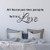 VODOE All Because Two People Fell in Love Wall Decal_ Quotes Wall Decal_ Bedroom Women Family Couple Marriage Wedding Blessed Married Romantic Art Hom