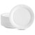 Plasticpro Disposable White Uncoated Everyday Paper Plates 9 Inch Pack of 200