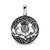 WithLoveSilver 925 Sterling Silver Celtic Round Triquetra Scottish Thistle Pendant