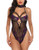 Avidlove Women Lingerie One Piece Bodysuit Lace Teddy Mini Babydoll with Chocker  Purple_XXL