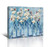 Bathrooms Blue Theme Pictures Wall Decor Flower Bathroom Decor Bedroom Wall Art Framed Modern Artwork for Home Walls Canvas Bathroom Decor Wall Art Ki