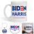 Biden 2020 Coffee Mug_ Democrat Election Voting Mug with Keychain and Button_ Joe Kamala Presidential Election Campaign Liberal Ceramic Coffee Mug _ 1