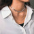 Aularso Dainty Layered Flower Necklaces Chain Hollow Necklace Jewelry for Women and Girls  Silver
