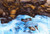 Posterazzi Watercolour painting of water flowing over rocks Poster Print_  17 x 11
