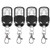 Remote Control Key Fob_ 4pcs Cloning Key Fob Universal Wireless Remote Control Key Fob with 4 Buttons 433mhz for Car Garage Door Gate Skylight