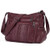ELDA Crossbody Bags For Women Pocketbooks Soft PU Leather Purses and Handbags Multi Pocket Shoulder Bag  Dark Red_2