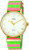Timex Womens TW2P91800 Fairfield 37 PinkGreen Nylon Slip_Thru Strap Watch