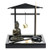 Buddha Resin Tabletop Zen Garden Tealight Candle Holder Incense Stick Holder Burner with Rock Sand for Home Decor  1?15x14x13cm