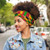 Divine Hair Short Afro Kinky Curly Wigs Synthetic Headband Wig Drawstring Black Wigs with Headband Attached Headwrap Wig Afro Curly Wig Wrap Wig 2 in
