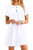 YMING Casual Shirt Dress for Women Simple Loose Dress Short Sleeve Mini Dress Solid Color Dress White M YMING Casual Shirt Dress for Women Simple Loose Dress Short Sleeve Mini Dress Solid Color Dress White M