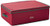 HOMZ 5831005 Heirloom_Ornament Storage Box_ Large_ Holiday Red
