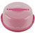 HelloCupcake Portable Cake and Cupcake Carrier  Storage Container _ 10_4 inch  Diameter  Inside Cover _ Translucent Dome _ Perfect for Transporting Cakes_