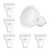 Comzler GU10 LED Bulbs, 6W (50W Equivalent), GU10 Base Halogen Replacement Bulb, 5000K Daylight, 120°, 120V?550Lm, Not-dimmable, Track Lighting, Indoor Recessed Cans, Pack of 6 (5000K)