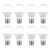 EcoSmart 60_Watt Equivalent A19 Non_Dimmable LED Light Bulb Soft White  8_Pack