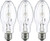 3 Pack  MH50UMED 50W Metal Halide Bulb ED17 Medium Base Clear