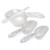 Pampered Chef Measuring Cups  and  Spoons Set 2257 _ Durable Clear Plastic Design _ Microwave_Safe