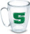 Tervis Slippery Rock University Emblem Individual Mug_ 16 ounce_ Clear _
