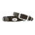 ZEP_PRO Ohio State Buckeyes Brown Leather Concho Dog Collar_ Small