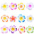 Youbami Set Of 24 Pieces 1.75" Hawaiian Plumeria Foam Flower Hair Clip Accessory