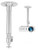 VANKYO Universal Extending Projector Ceiling Mount with Height Extendable Length 11_8 inch  _ 19_7 inch  Adjustable 360Angle Rotatable Drop Ceiling Projector M