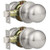 GOBEKOR 2 Pack Passage Door Knobs Brushed Nickel Keyless Interior Door Knob with Lock Closet Door Knobs Stainless Steel Passage Round Knob