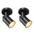 NOTOC Adjustable Retro Black Wall Lamp_Plug in Wall Sconces Lamp_ Swing Arm Wall Lamp with OnOff Switch Wall Mounted Wall Sconce Lamp for Bedroom Liv