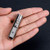 RovyVon A2x EDC Flashlight Rechargeable_ 650 Lumens Cree XP_G3_ Stainless Steel LED Keychain Flashlight  Silver Cree XP_G3