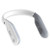Neckband Bluetooth Speaker_ Ear and Ear Wireless Over Wearable Speaker True 3D Stereo Sound_ IPX4 Waterproof_ Built_in Mic for Home Theater and Gaming Whi