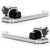 OCPTY Door Handles Exterior Front Driver Passenger Side Replacement fit 1973_1991 Blazer C10 Suburban for GMC Cab Outside Door Handles Chrome 2pcs