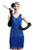 BABEYOND Womens Flapper Dresses 1920s V Neck Beaded Fringed Great Gatsby Dress Blue