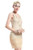 BABEYOND Womens Flapper Dresses 1920s V Neck Beaded Fringed Great Gatsby Dress Beige