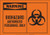 Brady 83753 Self Sticking Polyester 7 X 10 Warning Sign Legend Biohazard Authorized Personnel Only WPicto