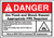 Accuform Signs LELC136 Safety Label Legend DANGER Arc Flash and Shock Hazard Appropriate PPE Required - Do not operate controls or open covers without appropriate personal protection equipment___ with Graphic 3_5 Length x 5 Width x 0_006 Thick