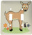 3dRose lsp-6163-2 Deer And Flowers Design Double Toggle Switch Multicolor