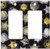 Art Plates - Sheriff Badges Black Switch Plate - Double Rocker