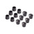 Jocon SF9001 Rubber Leg Tips Shelf End Cap Tips 20mm 2532-inch Diameter 12-Pack Black