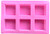 Silicone Soap Mold - LeBeila Square Baking Molds Cake Pan 6 Big Cavities Ice Cube Tray Silicon Handmade Moulds For Biscuit Cakes Chocolate Soaps