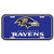 WinCraft NFL Baltimore Ravens License Plate Team Color One Size