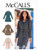 McCall Pattern Womens Belt and Straight or Flared Coat Sizes 6-14 Sewing Pattern Plain