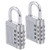 ZHEGE Combination Lock 2 Pack 4 Digit Combination Padlock for Gym Sports School  and  Employee Locker Outdoor Fence Hasp and Storage