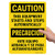 SmartSign Caution - This Equipment Starts And Stops Automatically Bilingual Label  10 x 14 Laminated Vinyl