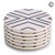 Lifver 6-Piece Absorbent Stone Coaster set, "drink" spills coasters, Grey-Lines