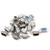 Hxchen D-sub Connector DB15 Male Socket 15-pin 3-Row Port Terminal Breakout for Mechanical Equipment CNC Computers - 20 Pcs