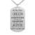 To My Niece Gift Jewelry Dog Tag Keychain Pendant Necklace From Aunt and Uncle