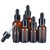6Pcs 10ml0_34oz Amber Glass Empty Refillable Dropper Bottles with Rubber Head and Internal Dropper Essential Oil Containers Cosmetic Sample Vials Dispensers for Aromatherapy Massage Oil Storage