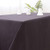 Zdada Black Rectangular Polyester Tablecloth - 50x80 Wedding Restaurant Polyester Tablecloth Party Table Cloth