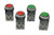 DPST 30mm Momentary Mushroom Head Push Button Switch AC 250V 6A 1NO 1NC 4pcs